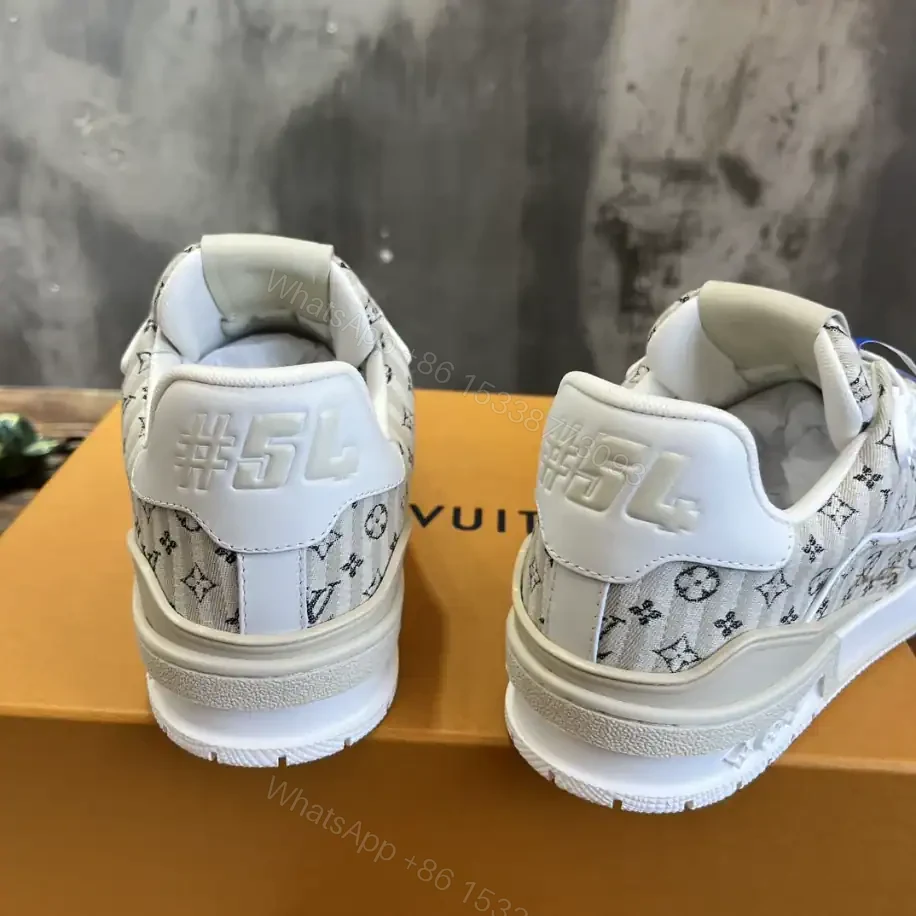 View 7 of LOUIS VUITTON LV TRAINER SNEAKERS IN BEIGE – LSVT345