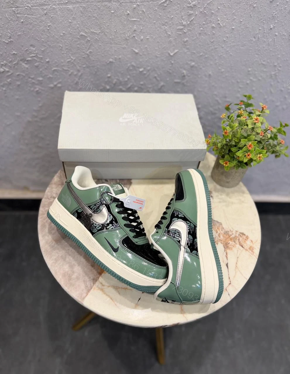 View 6 of Nike Air Force 1 Custom x The North Face First Copy Shoes — Men's | COD India