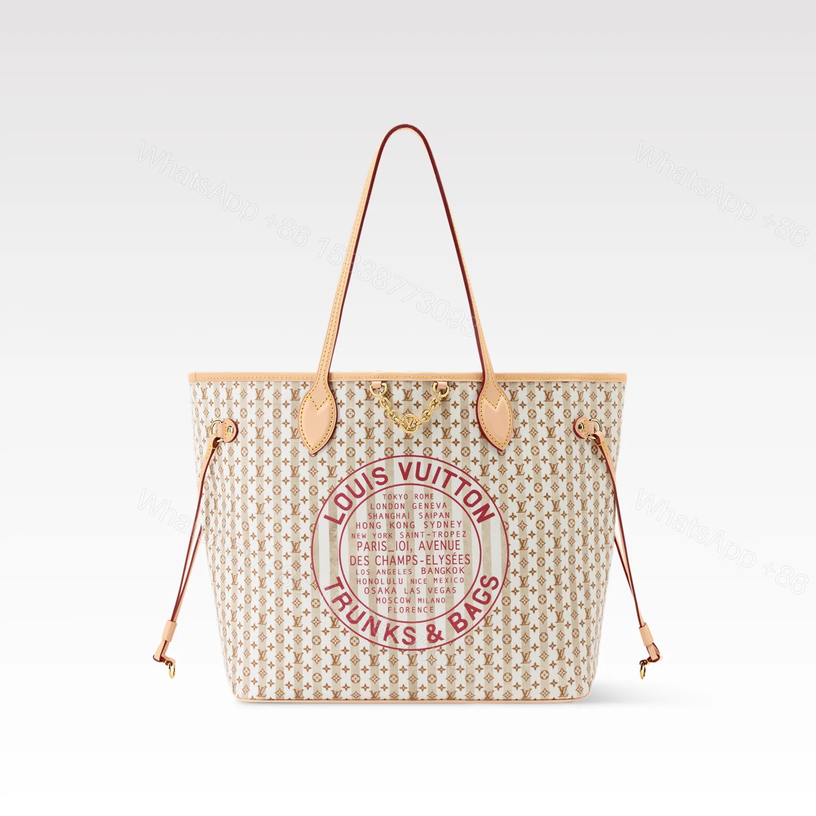 Louis Vuitton LV Neverfull MM Stamp Rose — view 1