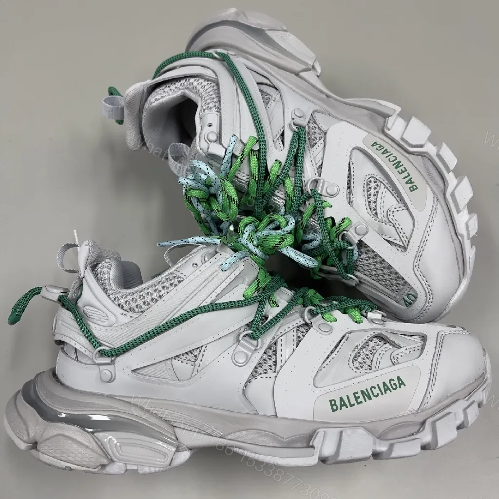 View 2 of Grey-Green Chunky Trail Sneakers | Breathable Mesh, Cushioned Comfort, Everyday Versatility