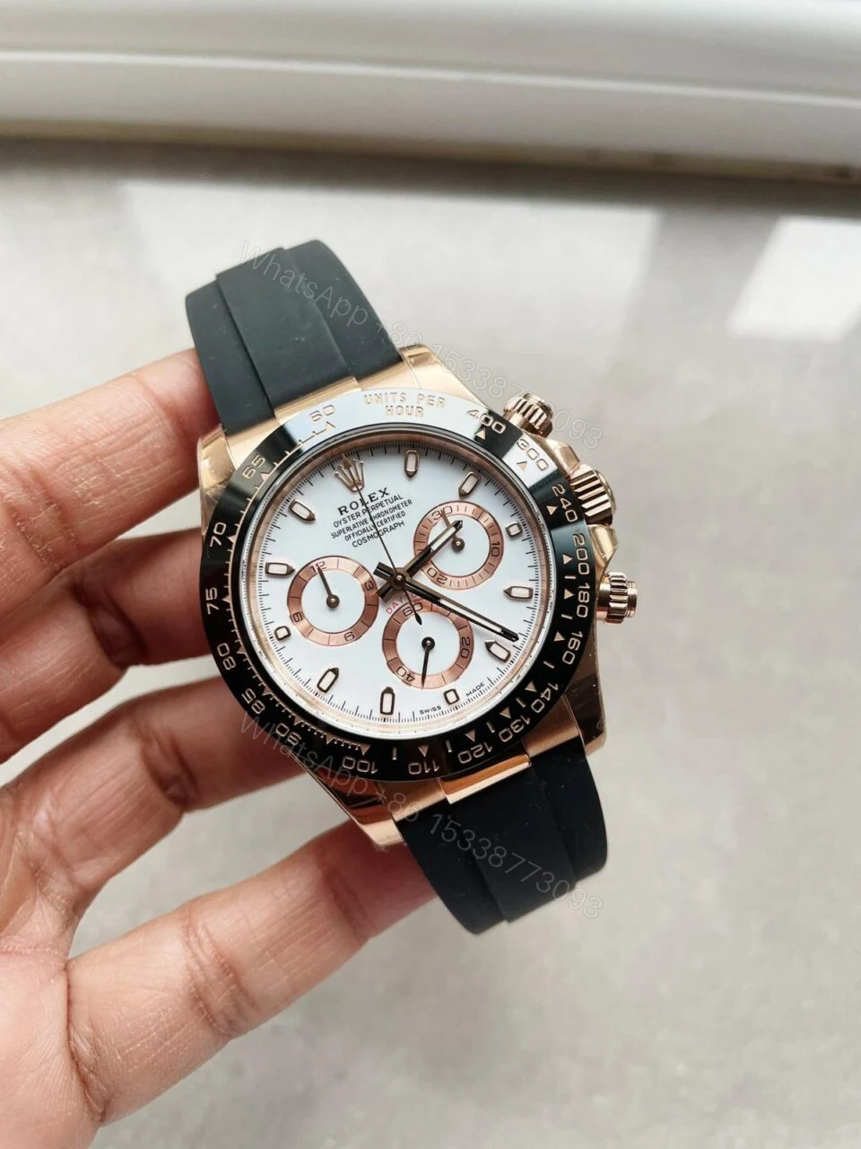 View 5 of BTF factory 1:1 Rolex Daytona 116515 RG Best Edition White Dial SA4130