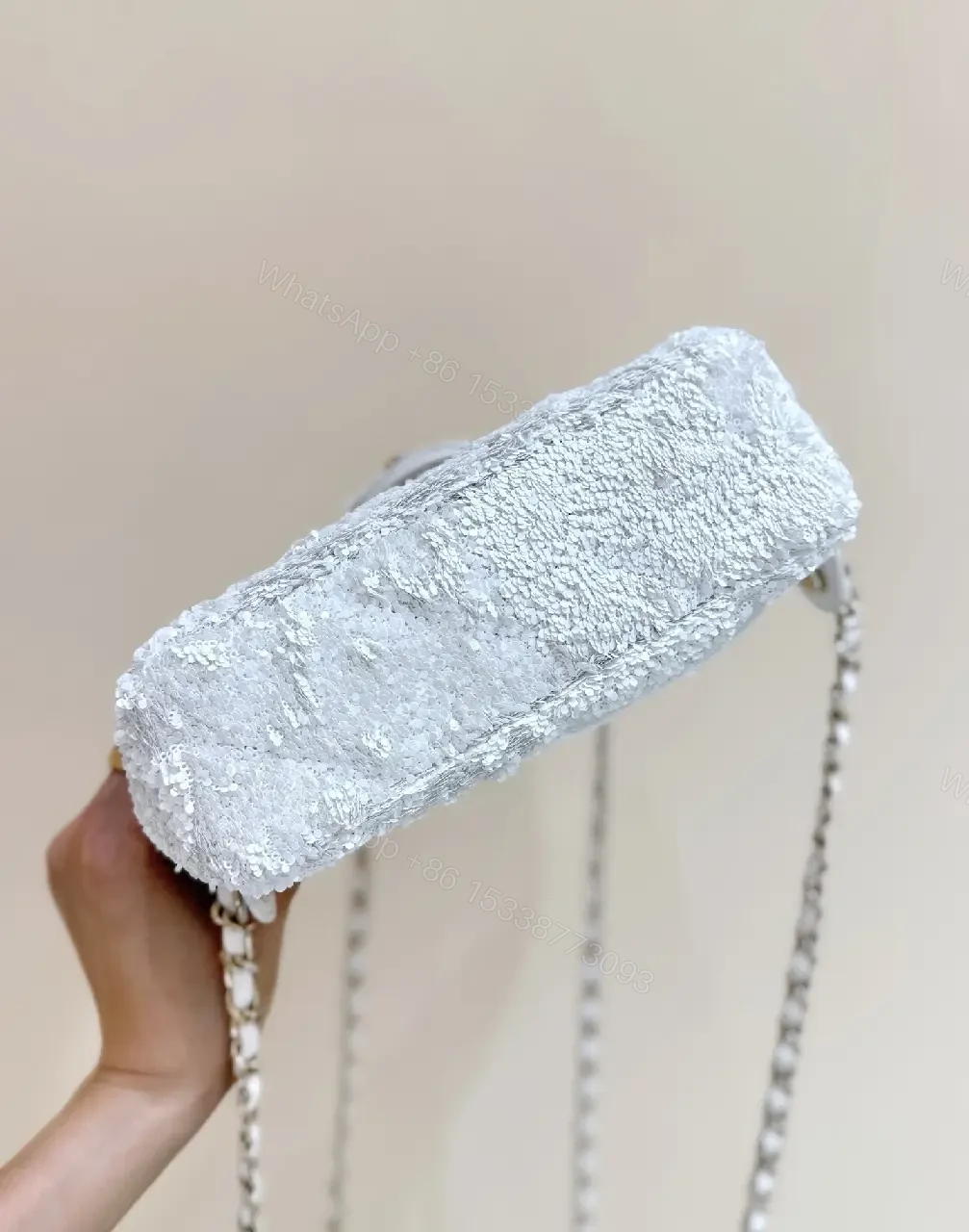 View 8 of Bouclé Luxe Evening Bag: Timeless Chanel-inspired Elegance