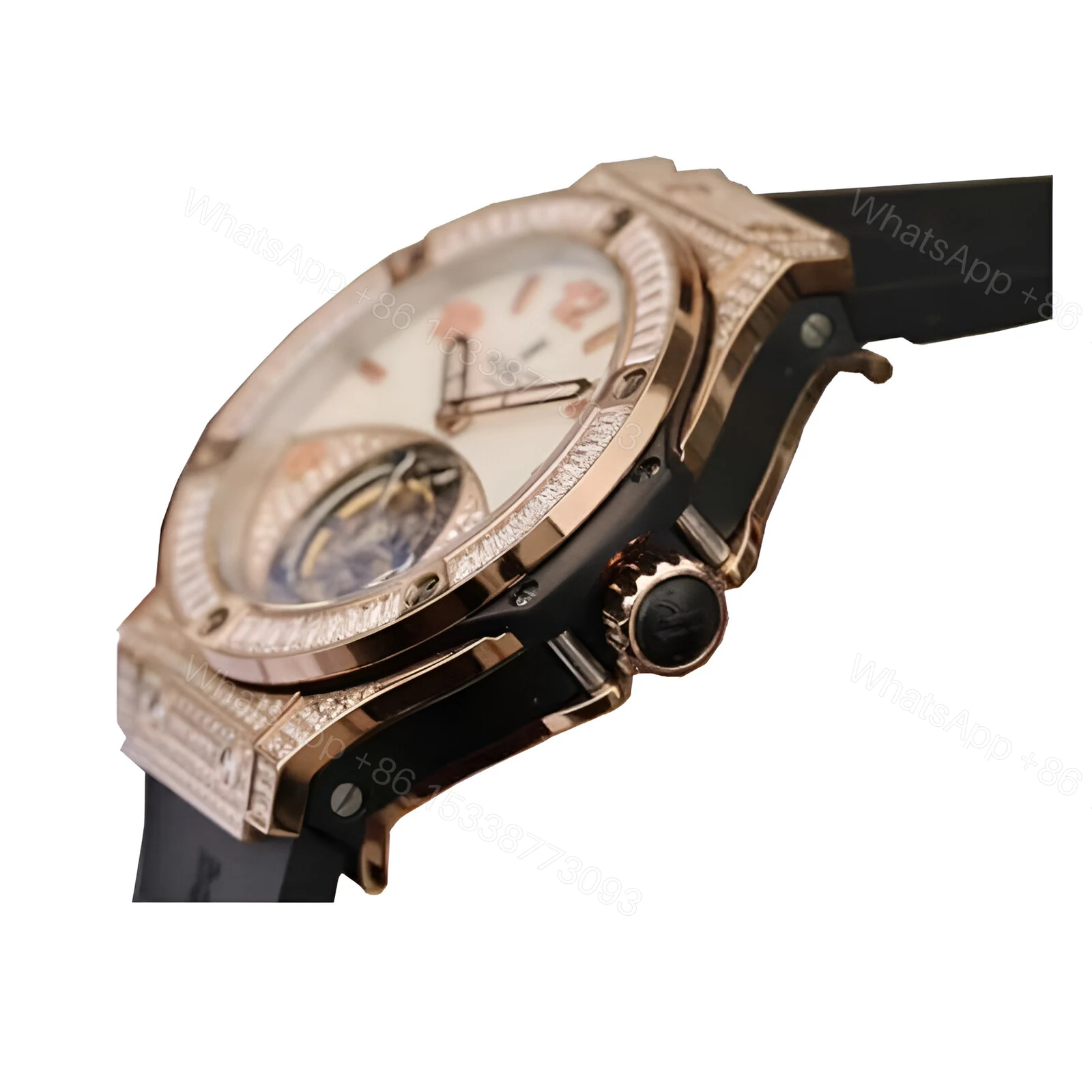 View 2 of Hublot Gold Diamond Replica