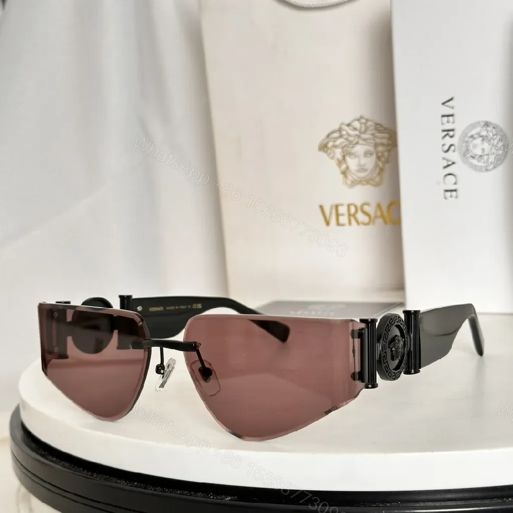 View 4 of Rose-Gold Shield Sunglasses: Luxe Detail, All-Day Comfort