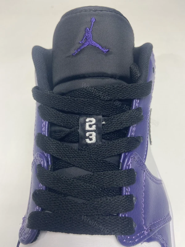 View 2 of Air Jordan 1 Low Court Purple 553558-500