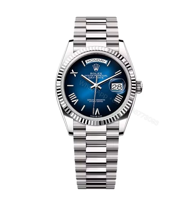 Superclone Rolex Day-Date Blue Ombré Dial 128239-0063 36 mm — view 1