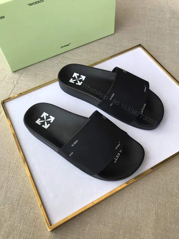 View 4 of Minimalist Black Faux-Leather Slip-Ons: Iconic Texture Slides