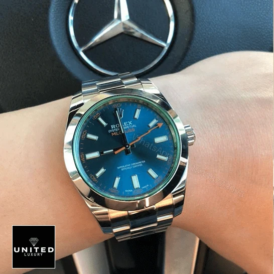 View 7 of Rolex Milgauss 116400GV-0002 Blue Dial Replica