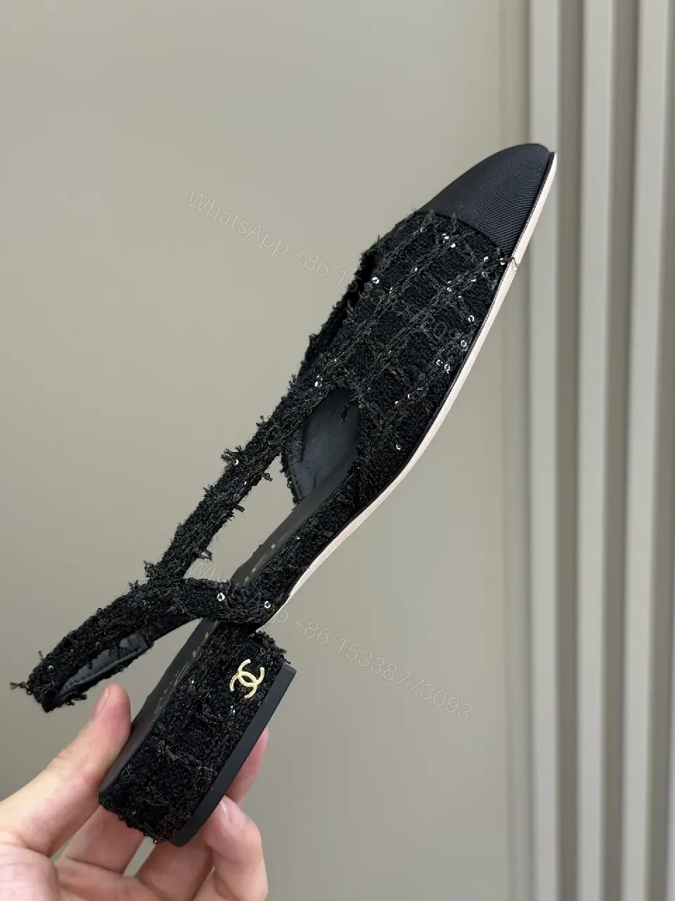 View 3 of Tweed Slingback Pumps: Subtle Glamour & All-Day Comfort