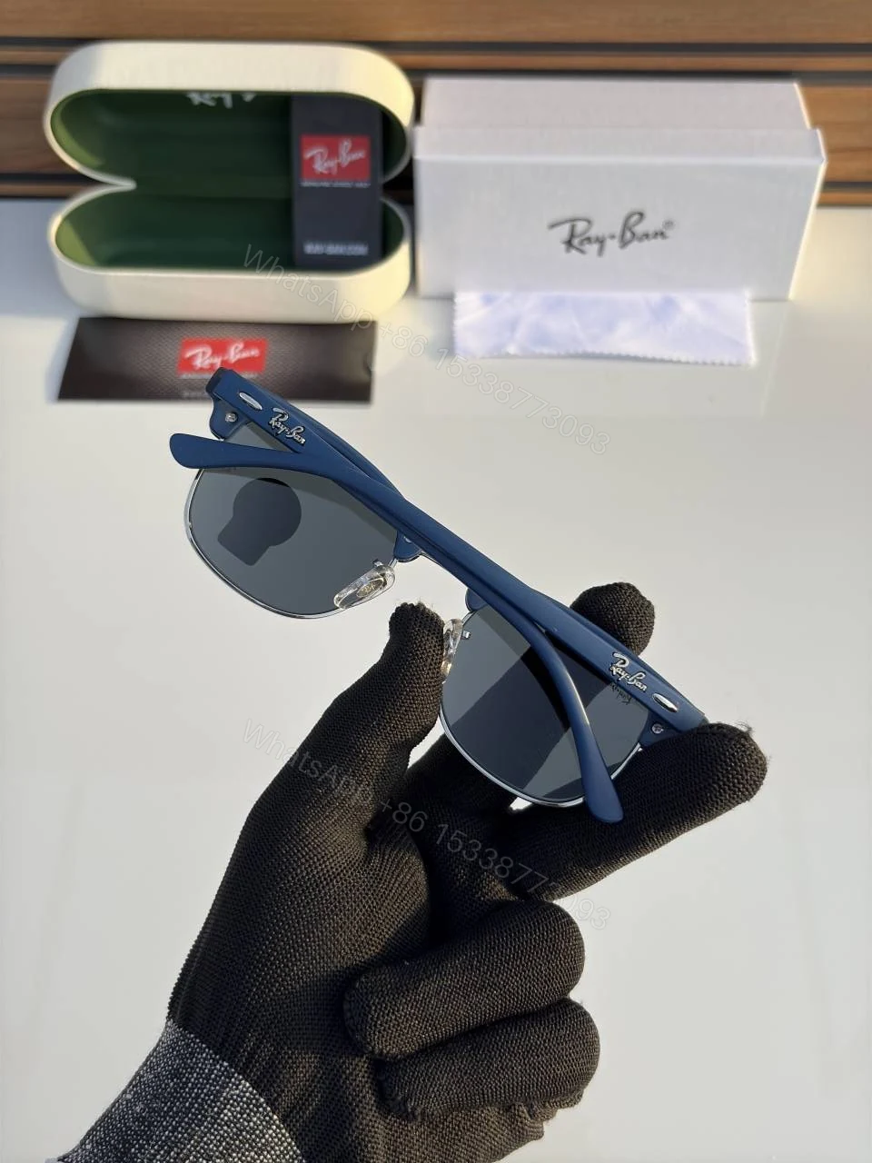 View 3 of First Copy Rayban 3016 Matt Blue Black