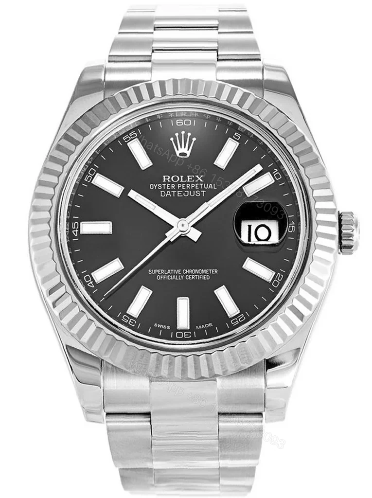 Replica Rolex Datejust Black Dial 116334 41 mm — view 1