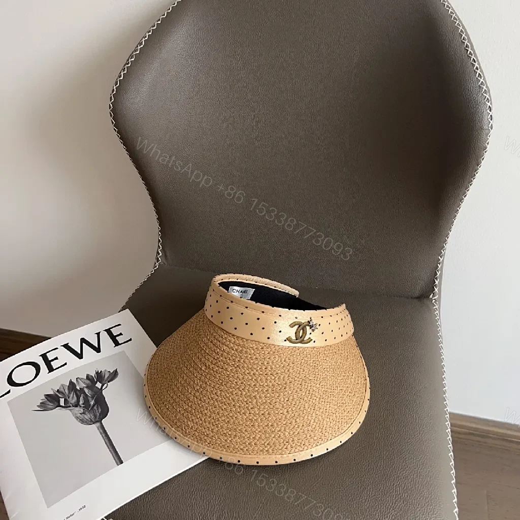 Structured Straw Visor: Lightweight Breathable Luxury Sun Shield — view 1