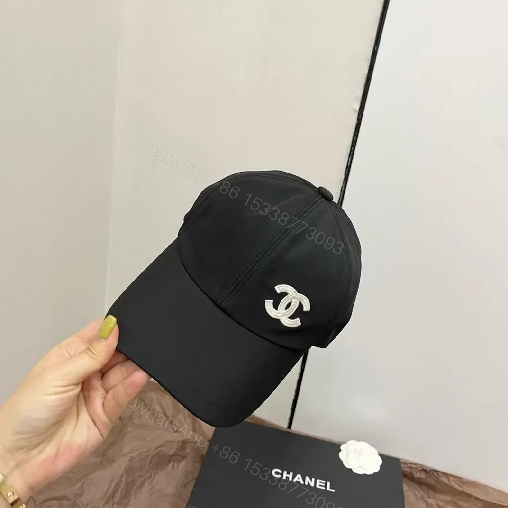 Black + Velvet Cap + Minimalist Luxe + Subtle Chanel-Esque Emblem + Cap — view 1