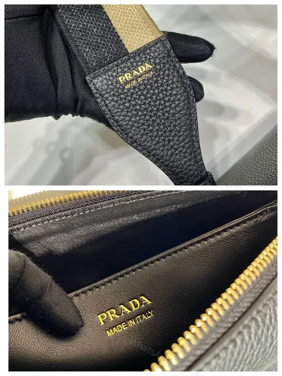 View 2 of Sleek Black Prada Crossbody â€” Precision Craft, Everyday Poise