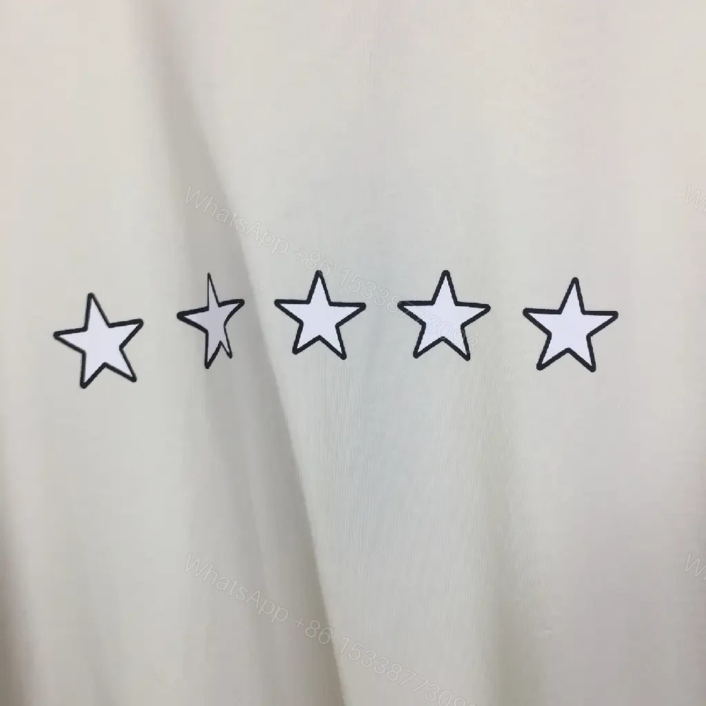 View 8 of Off-White Star-Accented Relaxed Cotton Tee