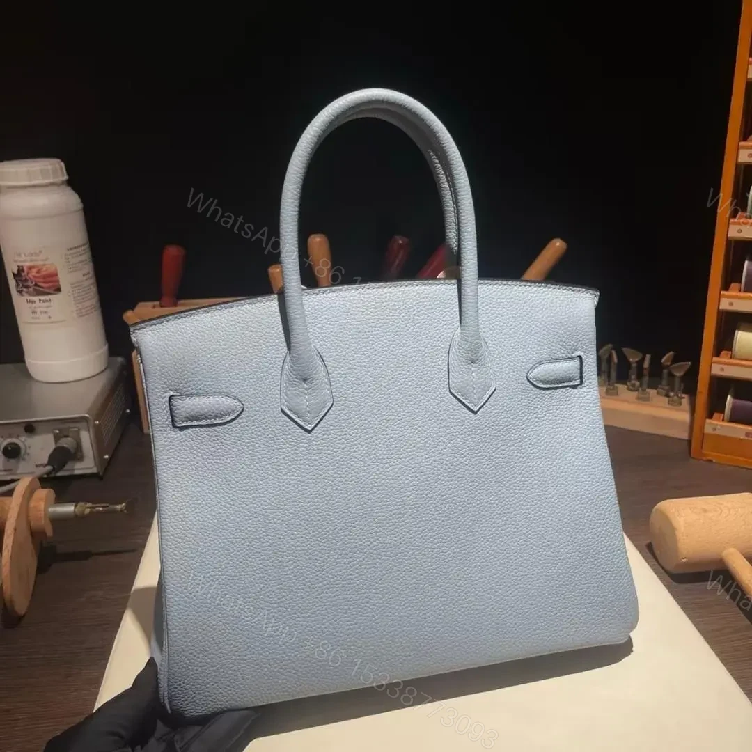 View 5 of HN 25 CLOUD BLUE* TOGO LEATHER *SILVER* HARDWARE