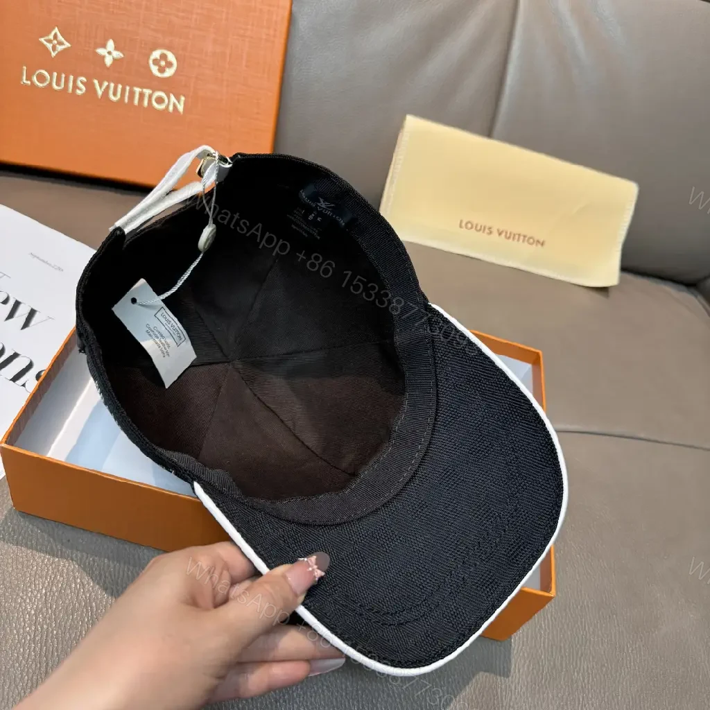 View 2 of Sporty Minimalist Cap with Subtle Pattern, Luxury-Inspired Cap
