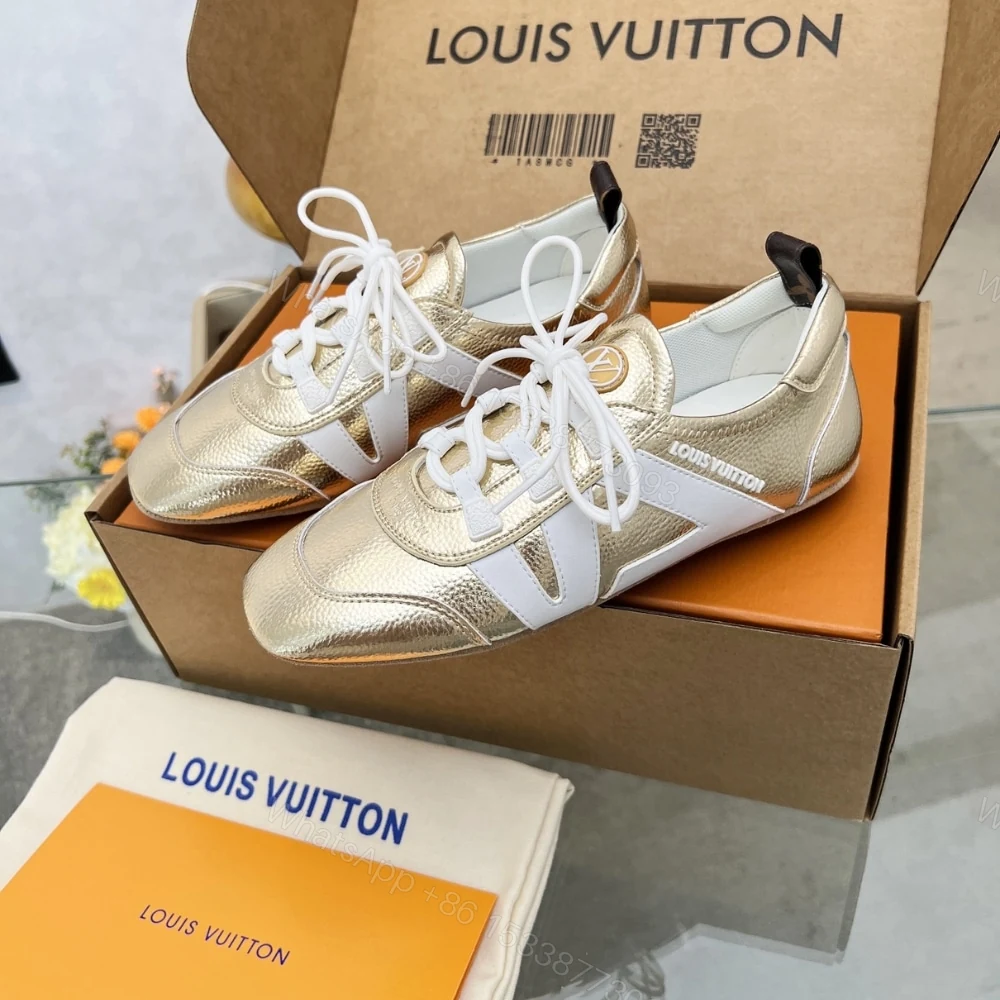 View 3 of Louis Vuitton LV Sneakerina Gold 1AICAN