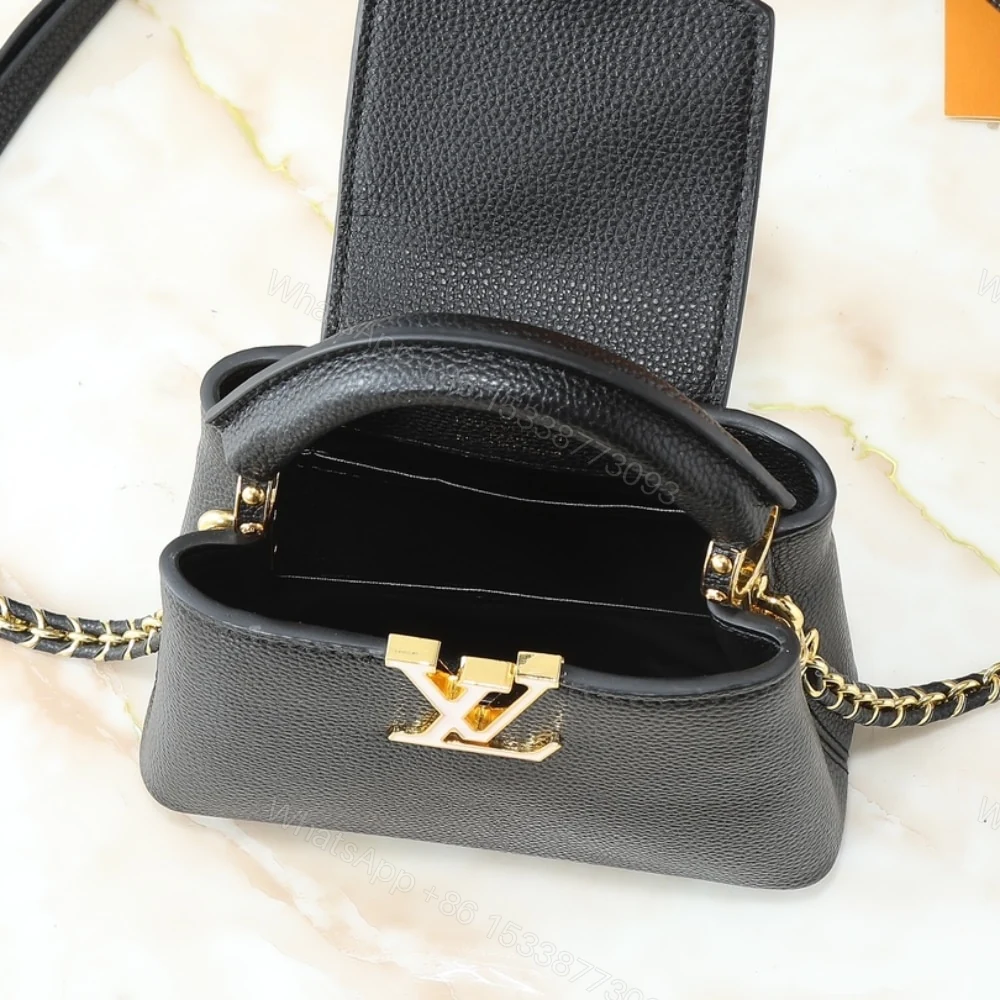 View 8 of Louis Vuitton Capucines Mini Black 21Cm