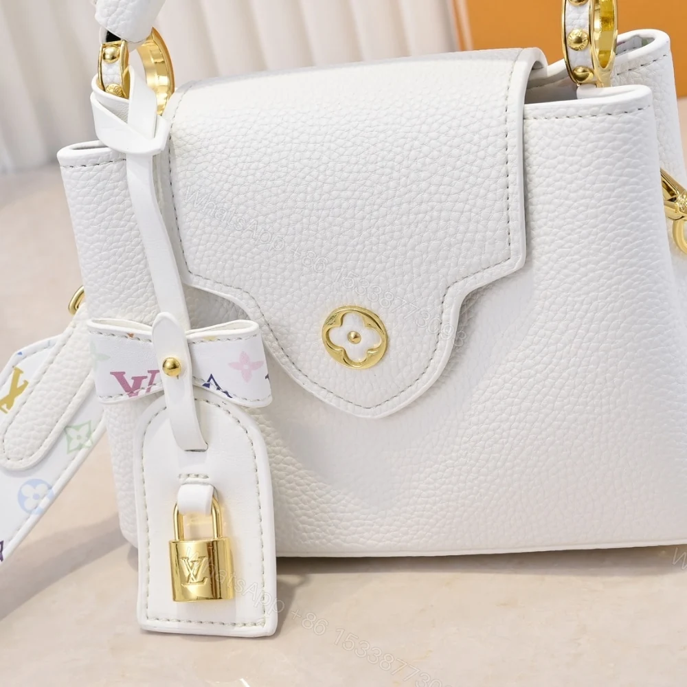 View 5 of Louis Vuitton X Takashi Murakami Capucines BB White 21Cm M13253