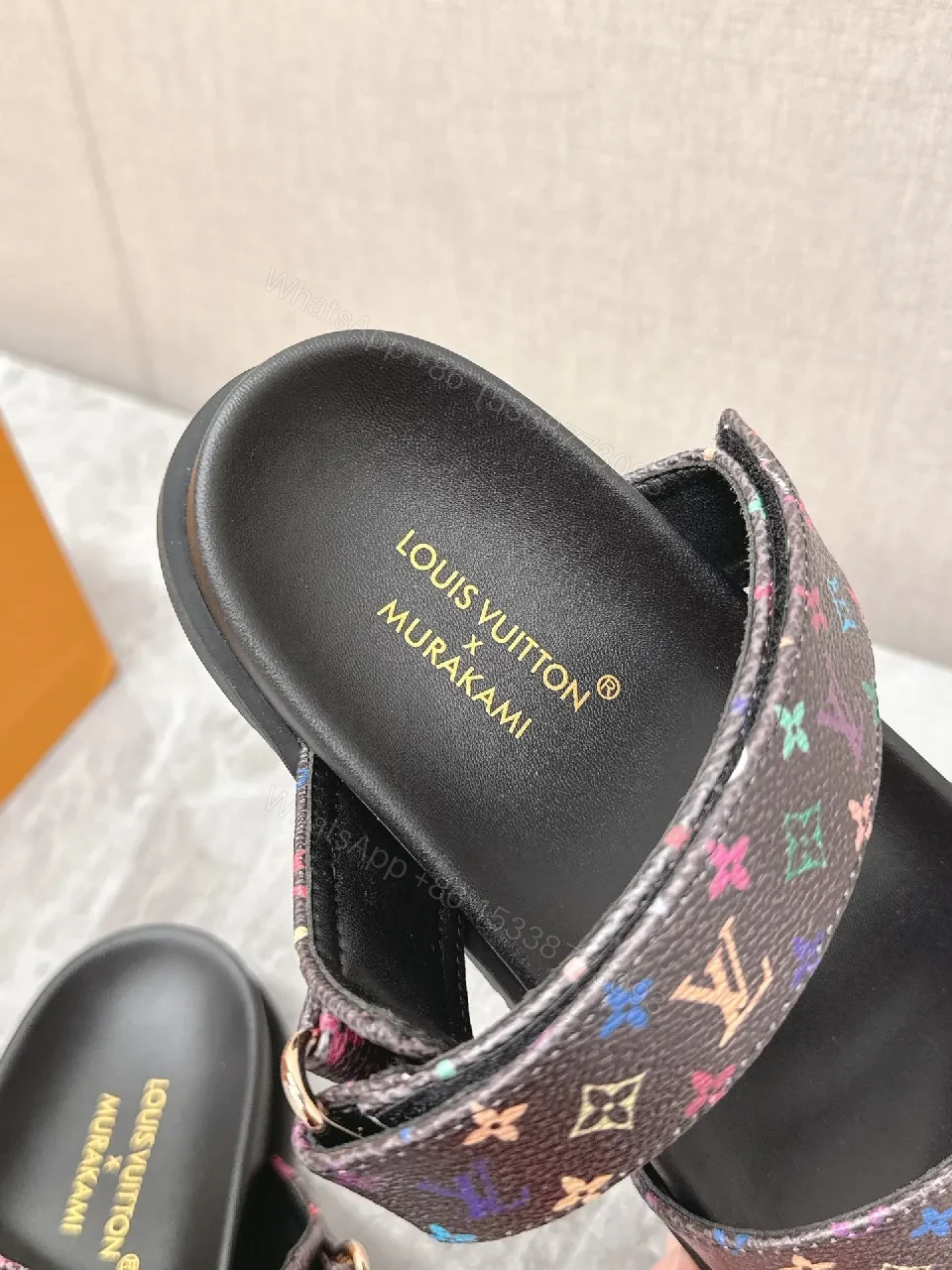 View 5 of Louis Vuitton Monogram Slide Sandals â€“ All-Day Comfort, Premium Patterned