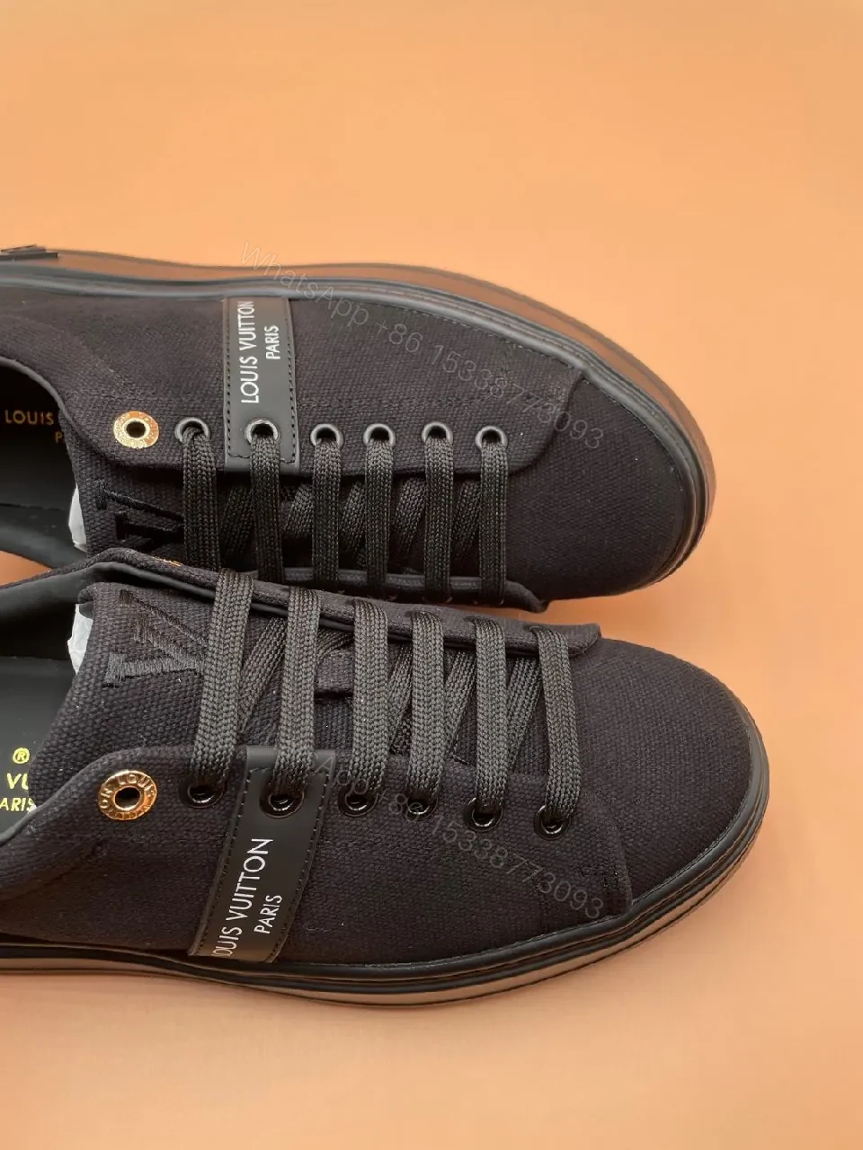 View 2 of Minimalist Black Tech-Sneaker with Luxe-Detail Comfort