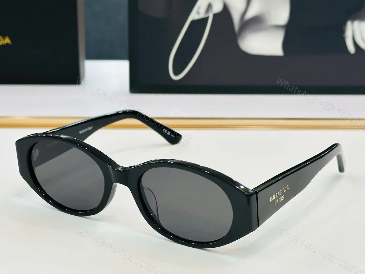 Chic Black Acetate Cat-Eye Sunglasses: Luxury Comfort — view 1