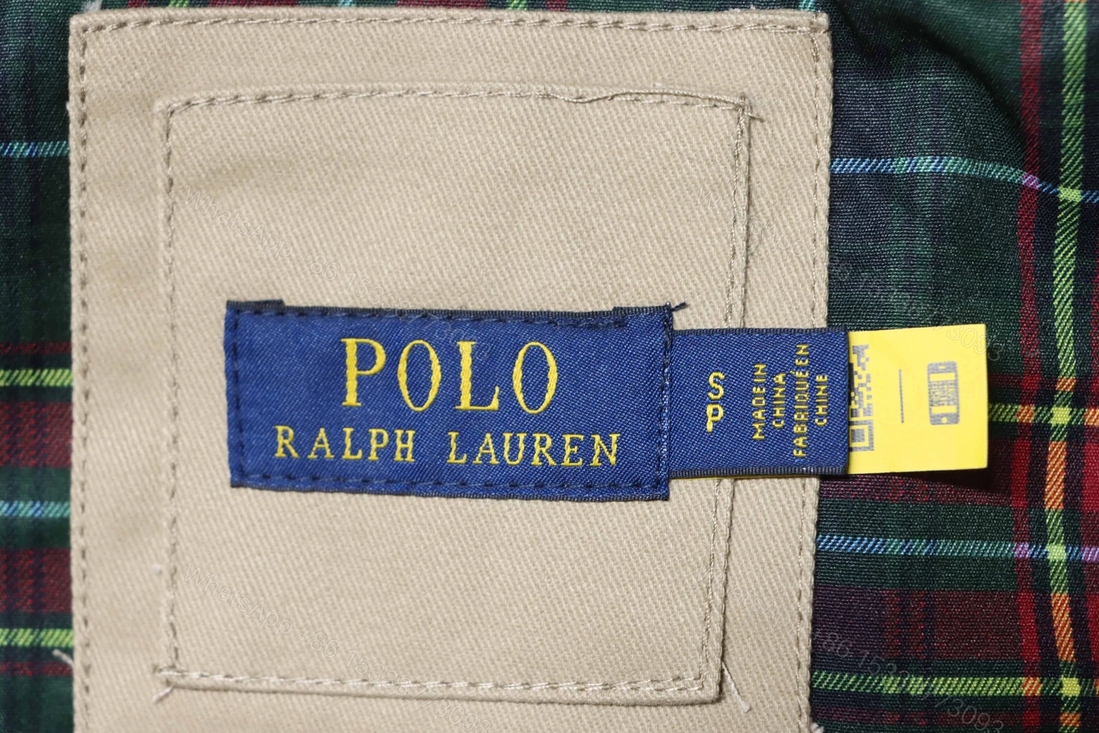 View 7 of Polo Ralph Lauren Vintage Clasp Chain Coat khaki
