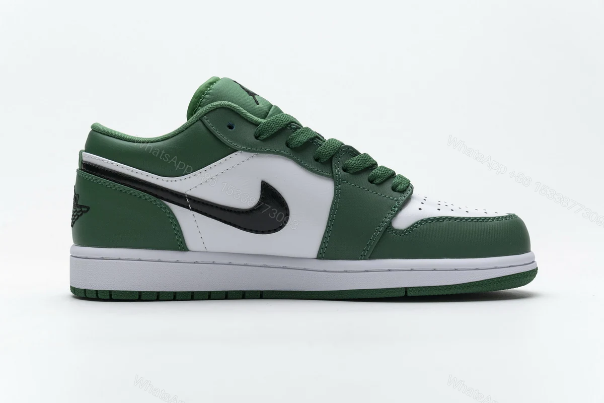 View 2 of Air Jordan 1 Low Pine Green 553558-301
