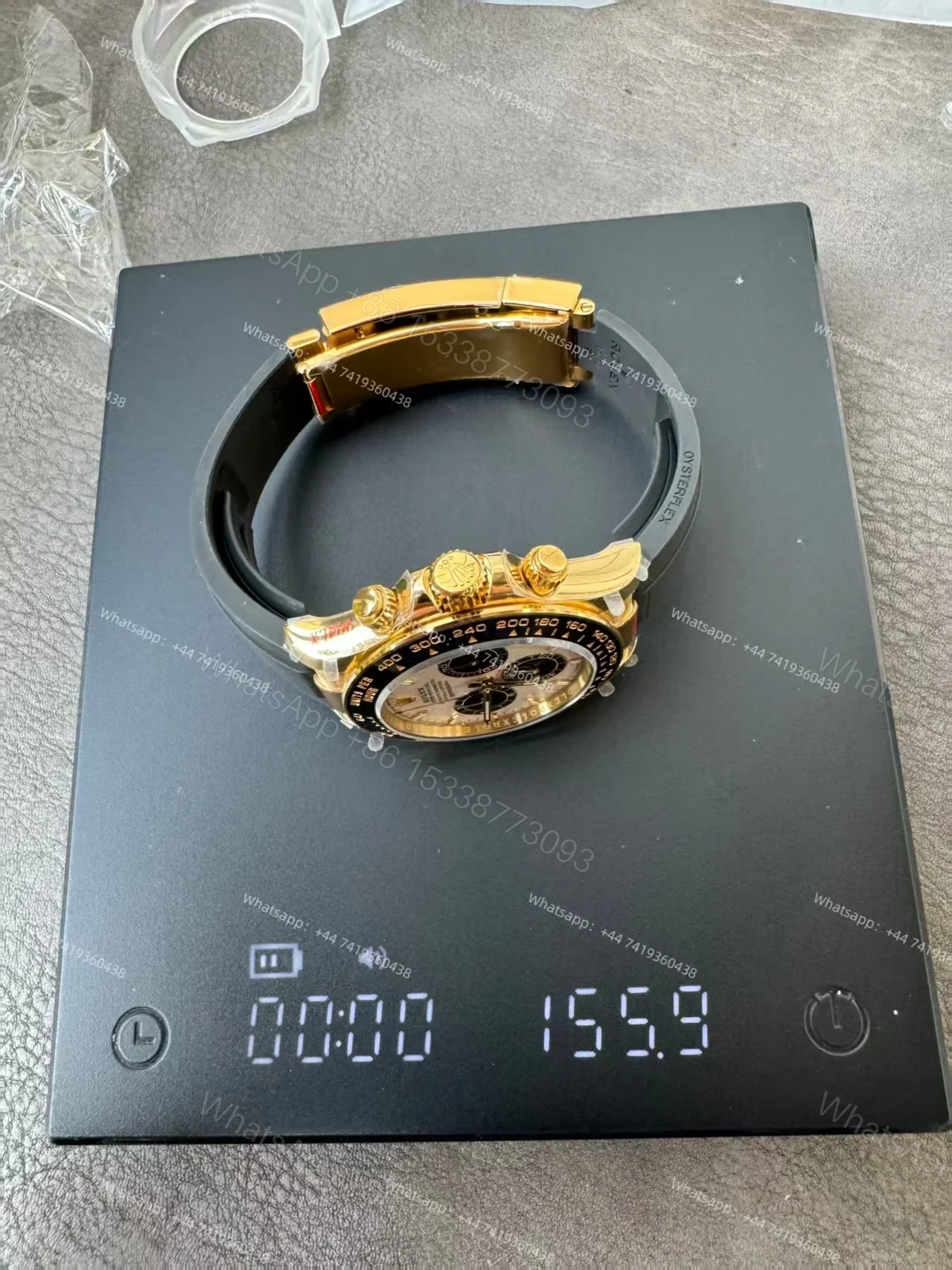 View 21 of Rolex Super Clone Daytona M126518LN-0016 18K Gold Meteorite Dial 4131 Movement
