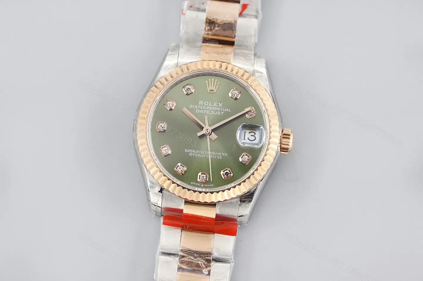 Rolex Datejust 31 178313 Diamond Champagne Dial Oyster Bracelet Watch 178383-0005 — view 1