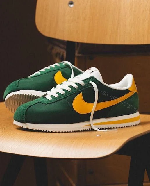 View 2 of FIRST COPY NIKE CORTEZ NYLON GREEN YELLOW FOR MEN