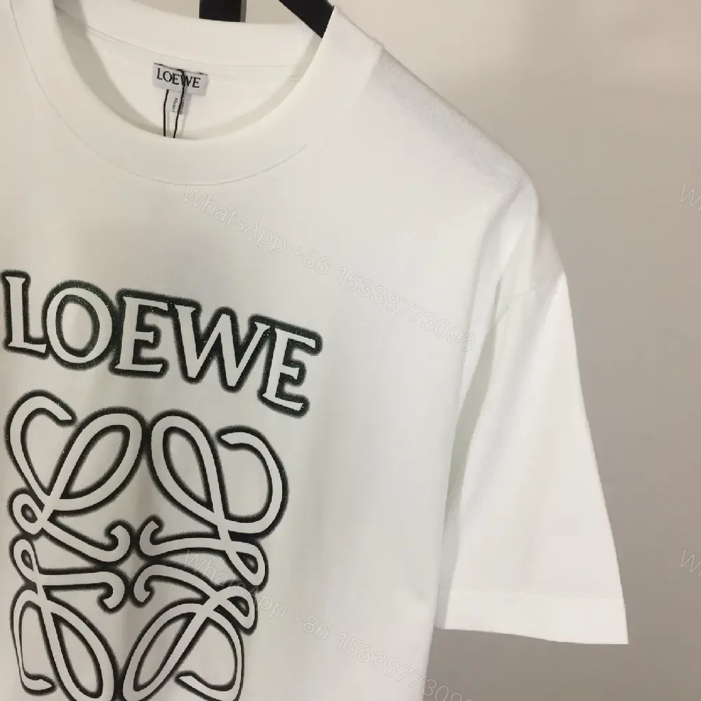 View 4 of White Cotton Tee, Luxe Graphic, Signature Motif Tee