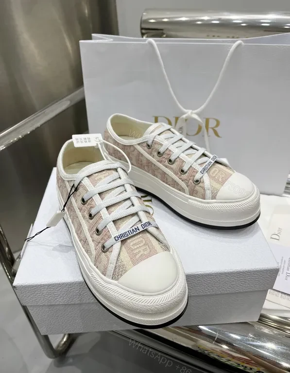 View 3 of Soft Monogram Knit Sneaker - Dior-Detail Luxury Sneakers