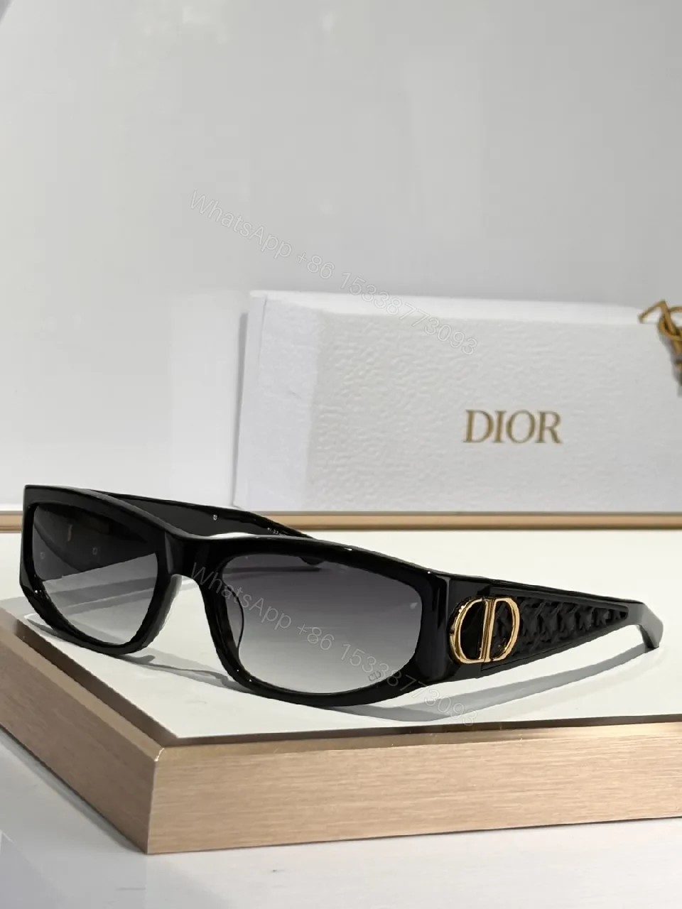 View 7 of White Frame Sunglasses, Acetate, Modern, All-Day Comfort, Sunglasses