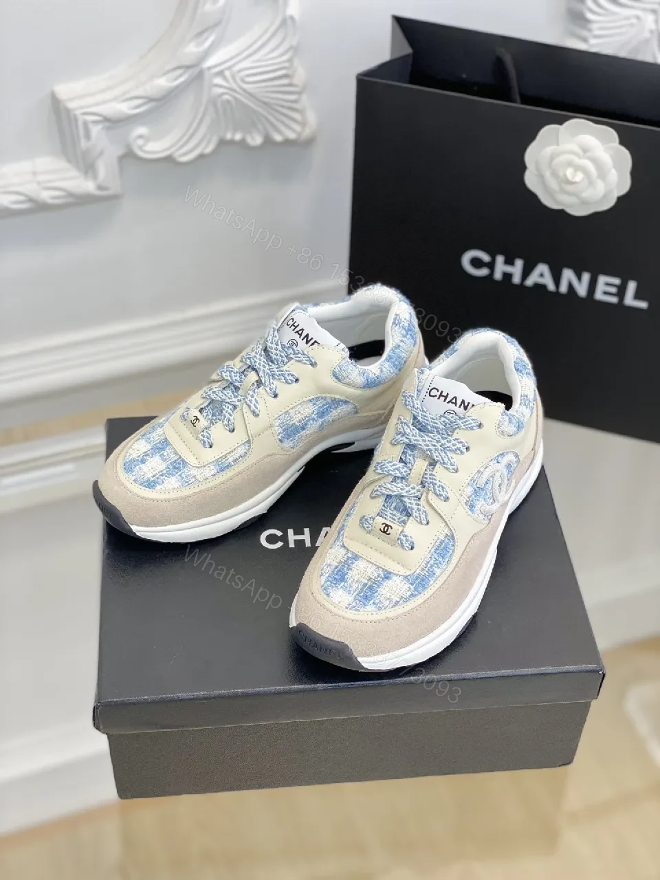 View 7 of Knit-Panel Luxe Sneakers: Soft Texture, Cushioned Comfort