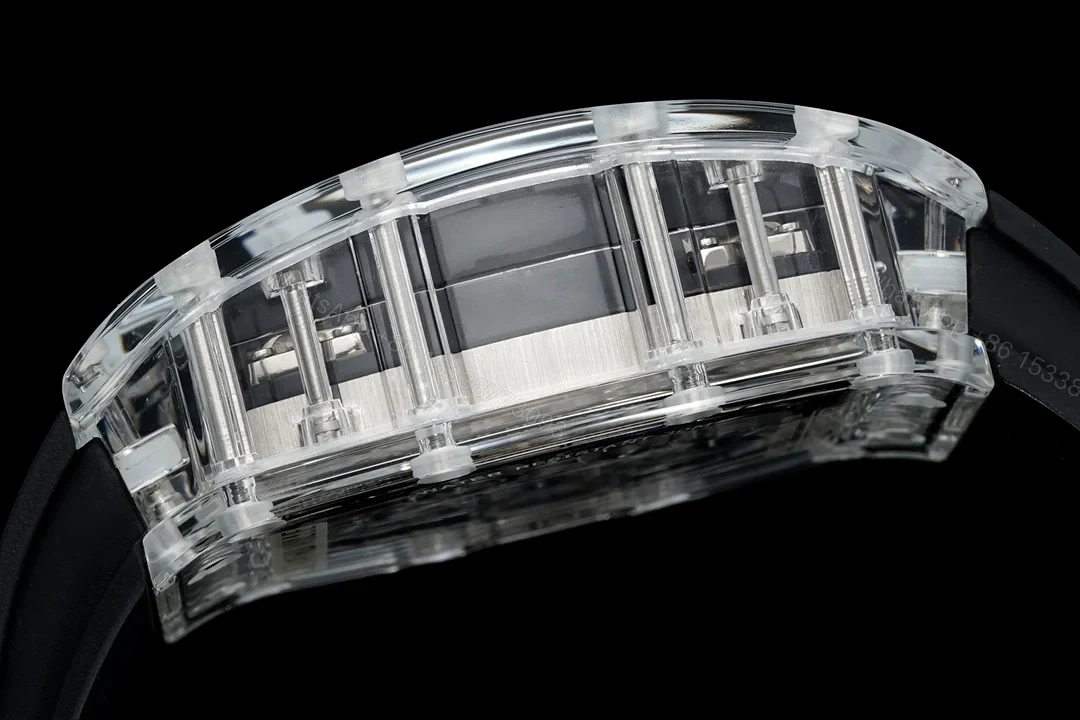 View 8 of Richard Mille RM56-02 Sapphire Crystal Tourbillon Watch Transparent Skeleton Cable Suspension Movement Premium Edition RM-RM56-02-SAP-TB-CBL