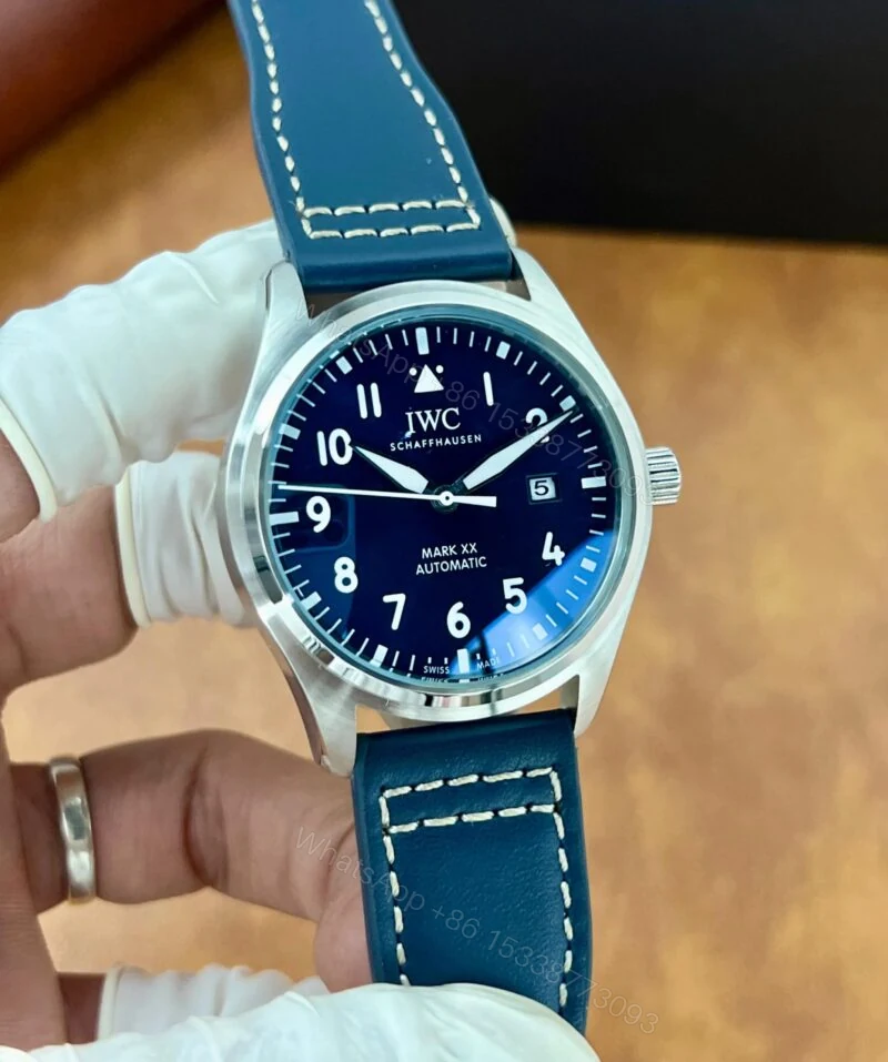 View 2 of IWC Pilot’s Mark XX Blue 40mm Automatic 10AA