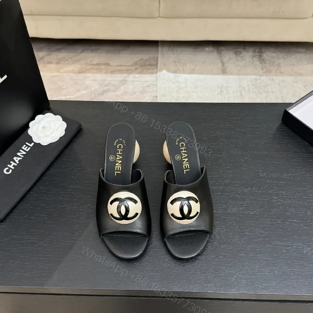 View 5 of Logo-Hardware Open-Toe Slide: Luxe Comfort, Bold Statement