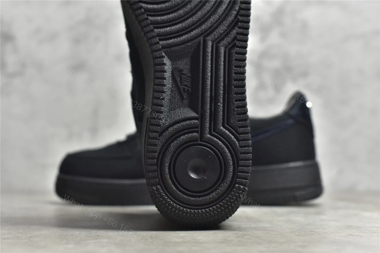 View 8 of Stussy X Air Force 1 Low Triple Black Reps