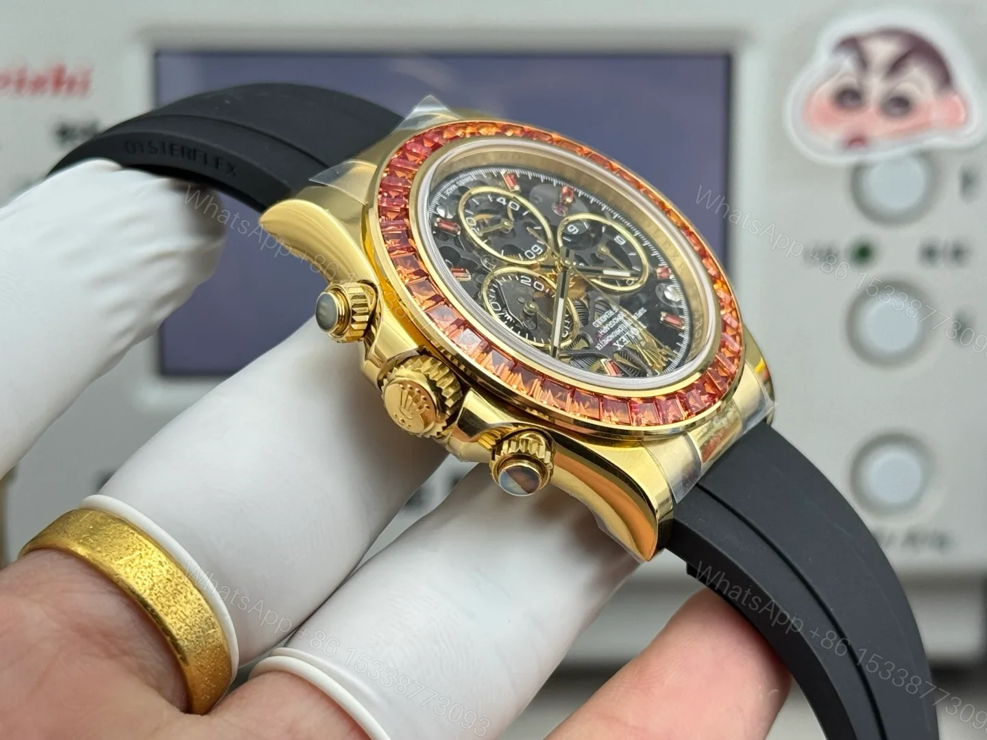 View 7 of Rolex Daytona LB2 Rainbow Daytona Hollow Core Skeleton Transparent Dial ROLEX-DAYTONA-LB2-40-RAINBOW-SKELETON