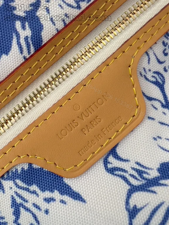 View 4 of Lightweight Canvas Tote Monogram Luxe: Signature LV-Style Tote