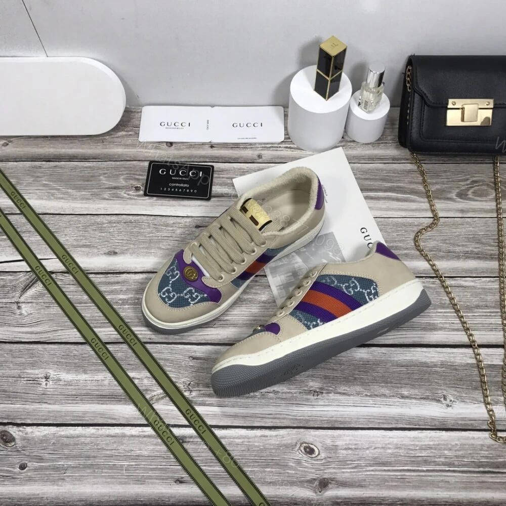 View 3 of Gucci WMNS Screener Blue GG Lamé 577684 2C830 4690