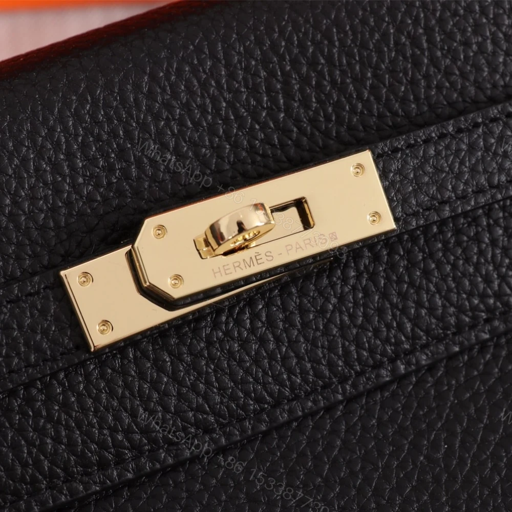 View 4 of Hermes Kelly Togo Handbag Black 25Cm