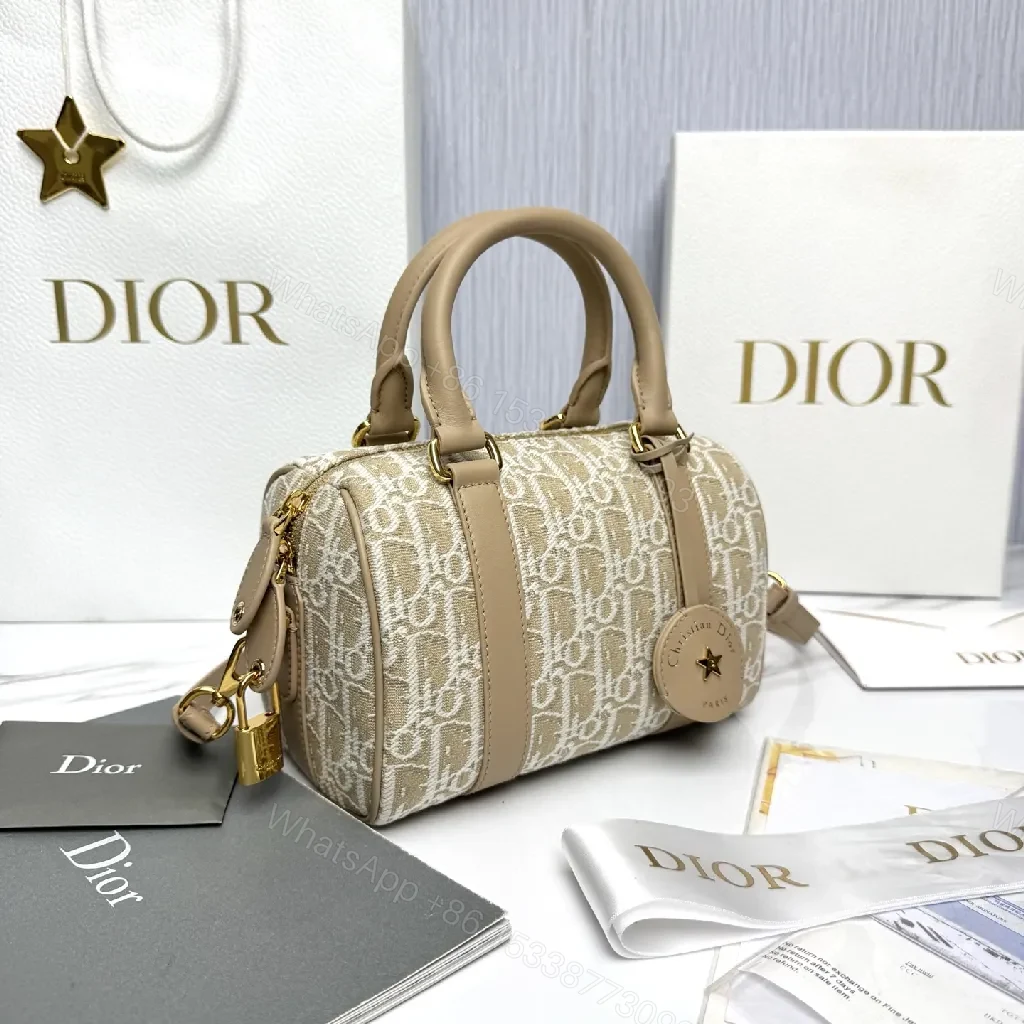 View 7 of Patterned Satchel: Monogram Texture, Leather-Trim, Elegant Mini Bag