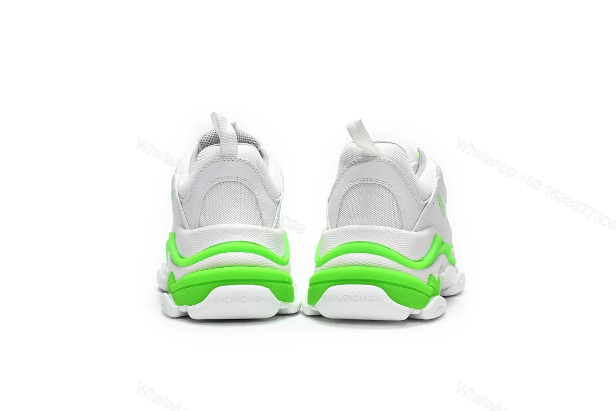 View 3 of Balenciaga Triple S White Grey Green 524039 W2CA3 5390