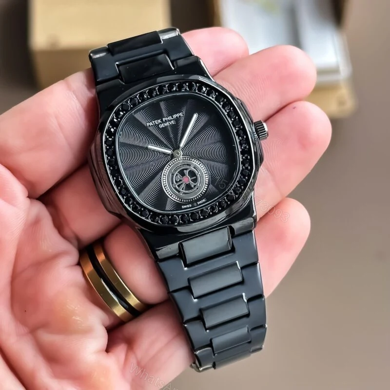 View 2 of Patek Philippe Nautilus Full Black Quartz 40mm