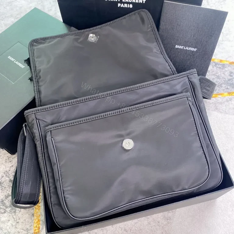 View 3 of Dark Minimalist Louis-Style Messenger: Everyday Luxury Bag