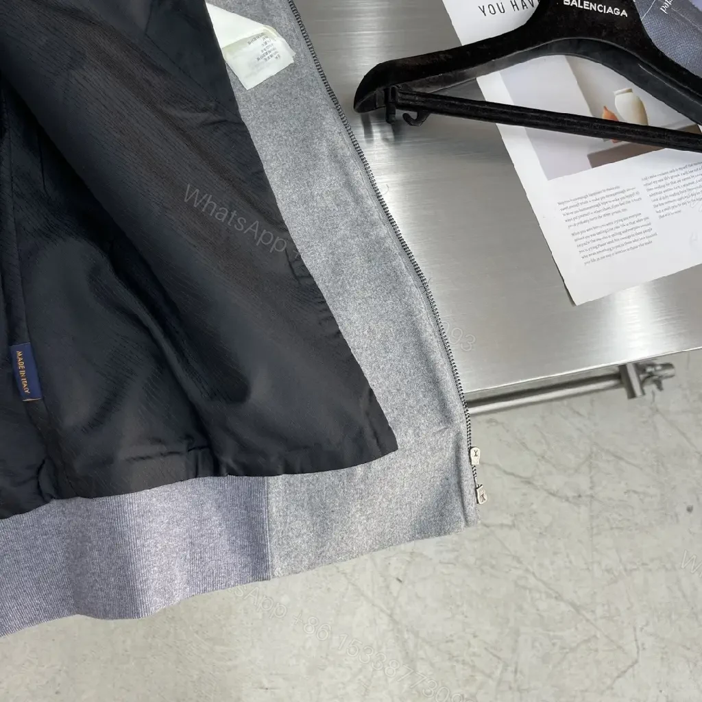 View 5 of Soft Grey Zip Hoodie: Elevated, Hidden Pockets, Subtle LV