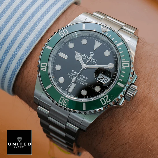 View 9 of Rolex Submariner 126610LV Black Dial Replica